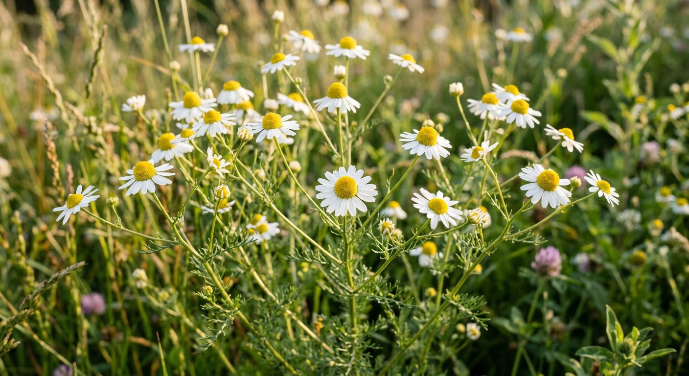 German Chamomile plant