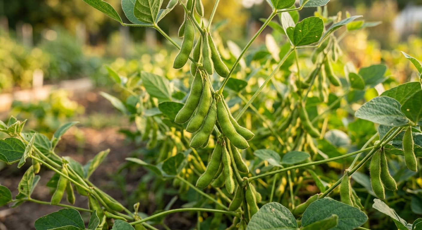 Edamame (Soybean) plant