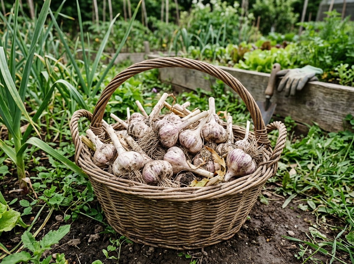Garlic plant
