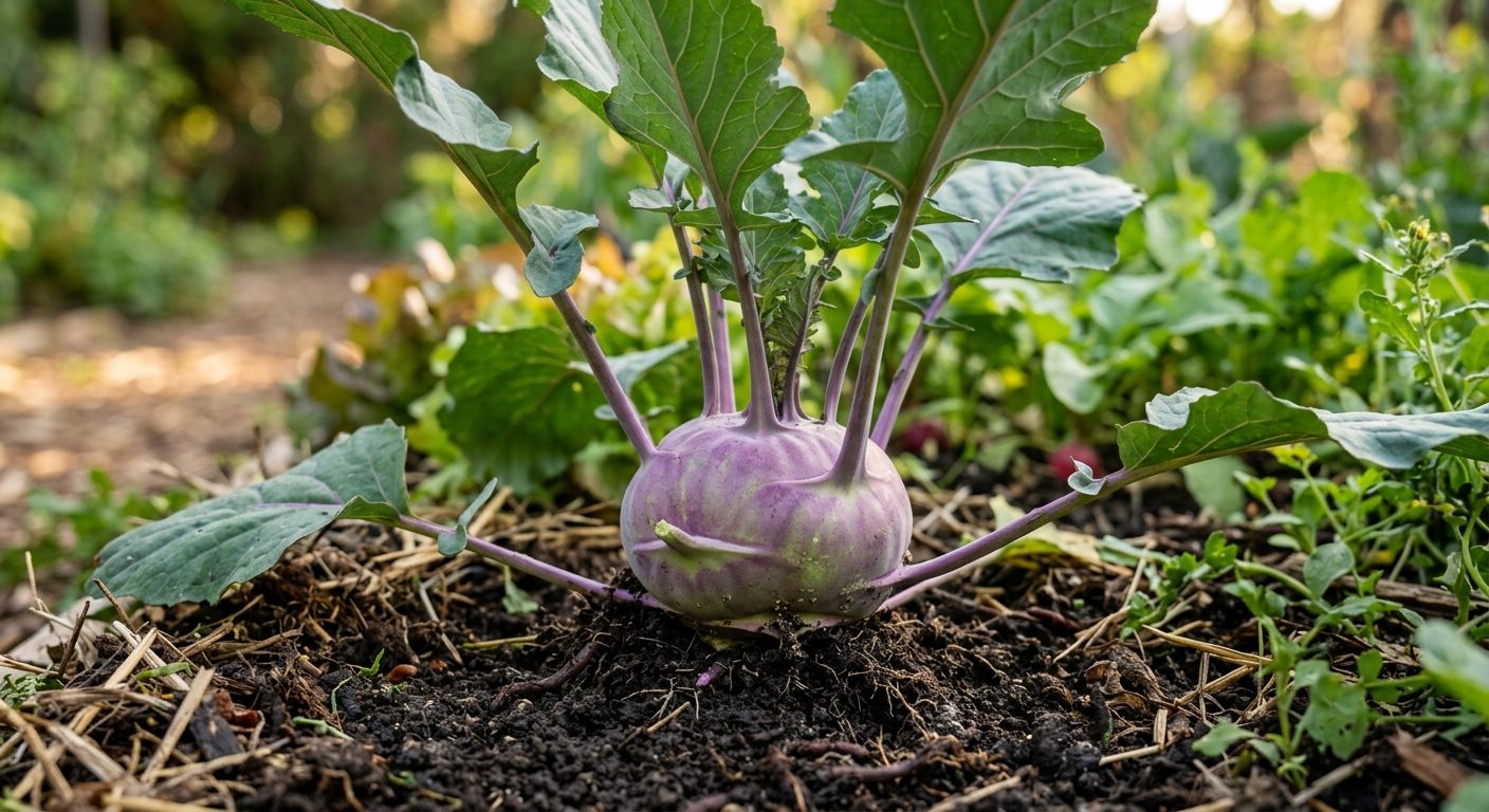 Kohlrabi plant