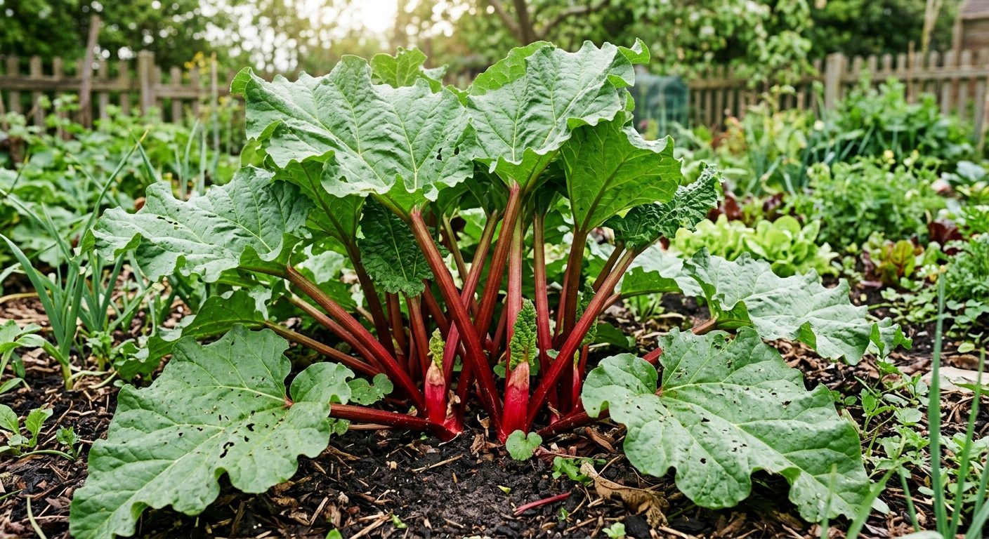 Rhubarb plant