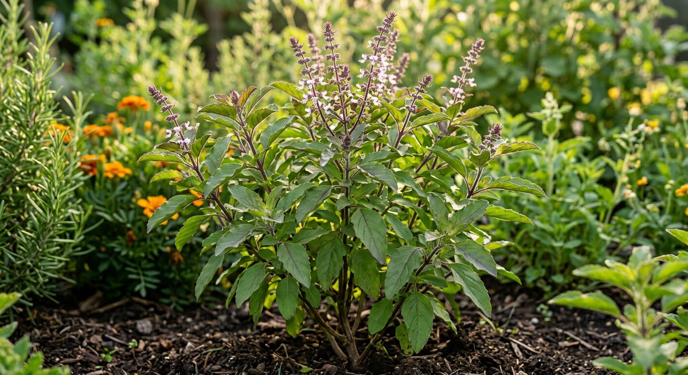 Holy Basil (Tulsi) plant