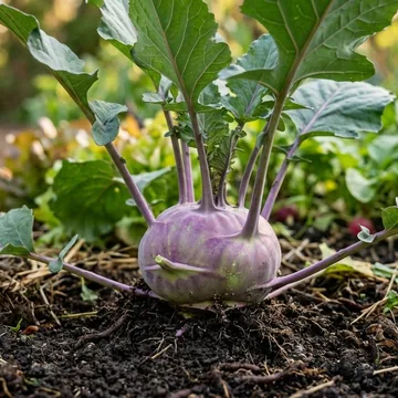 Kohlrabi plant