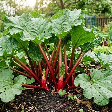 Rhubarb plant