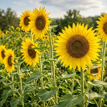 Sunflower plant